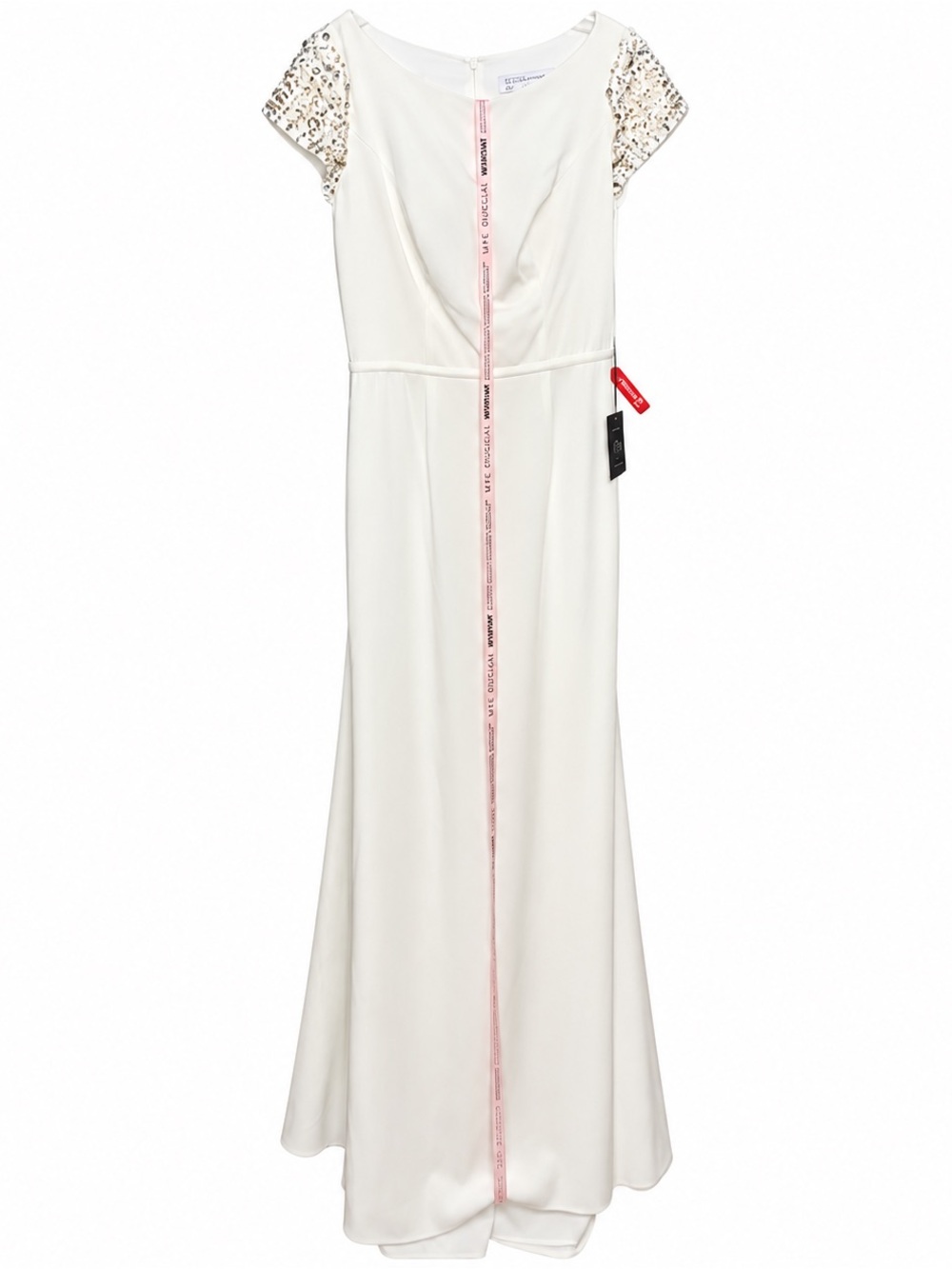 Mac Duggal Ivory Cap Sleeve Gown for Brides